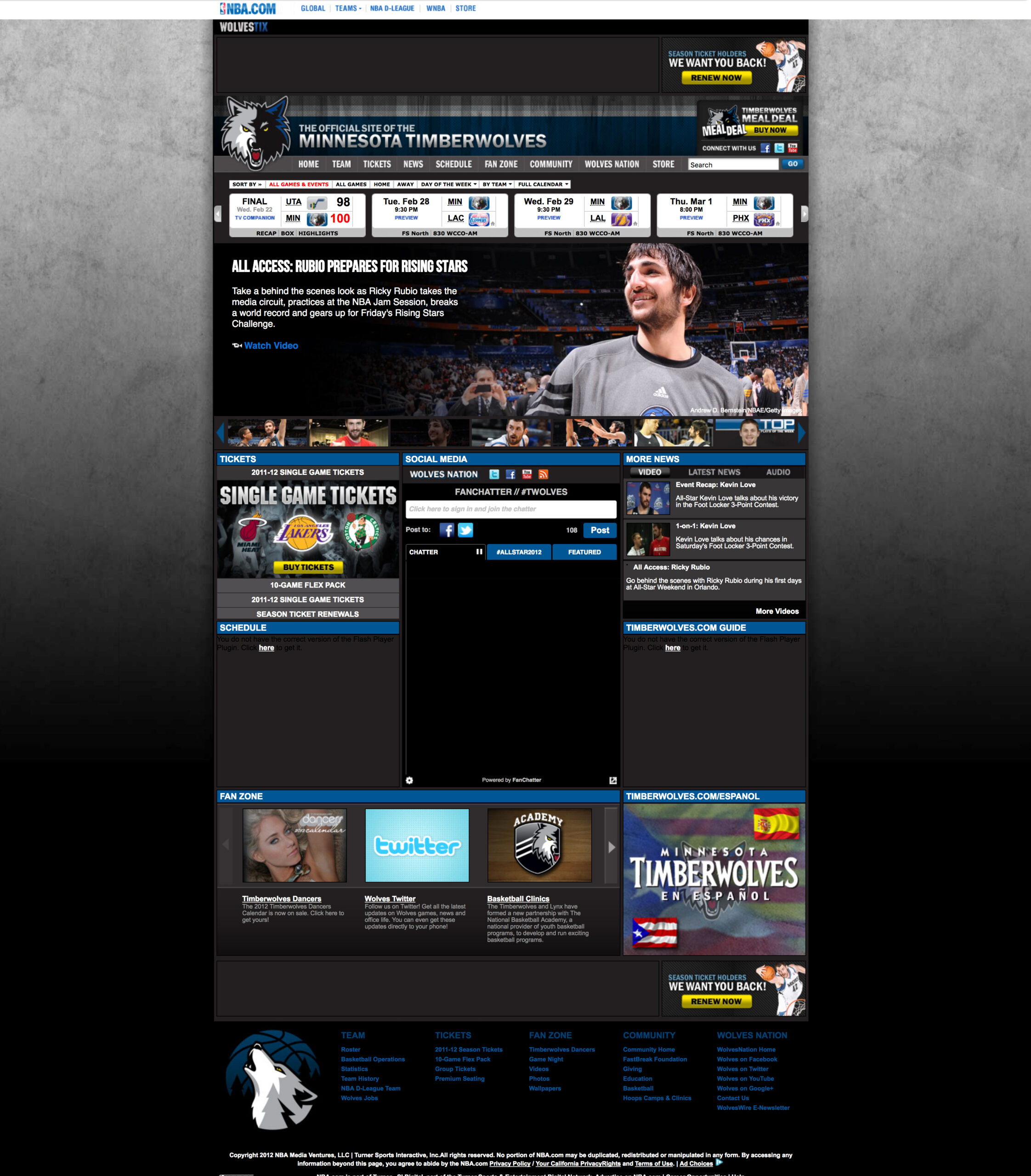 Original screenshot before redesign